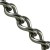 Twist Link Chain 2.3 mm Nickel Plated